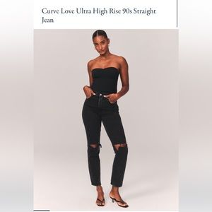 Abercrombie Curve Love 90s Straight Jean